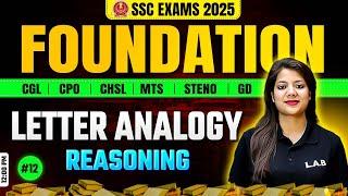 Letter Analogy Reasoning | SSC Foundation Batch 2025 | Reasoning Classes by Swapnil Mam