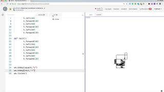 Python turtle application that listens to keyboard input