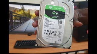 Installing a Seagate Barracuda 2TB Internal Hard drive - 3.5 inch