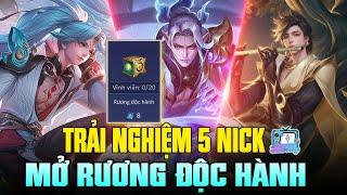 Liên Quân Trải Nghiệm Rương Độc Hành trên 5 nick Mía đã Quá Bất Ngờ Lụm 2 skin