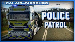 Driving my POLICE TRUCK on Calais-Duisburg