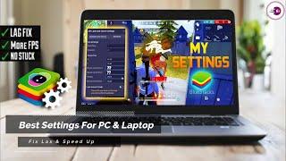 New BlueStacks High FPS Settings For 4GB/8GB RAM PC & Laptop | Fix Free Fire Lag Problem