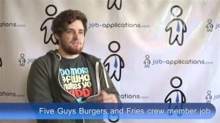 Five Guys Burgers and Fries Interview - Crew Member