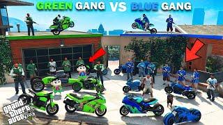 GTA 5 : Franklin Blue Gang Vs Shinchan Green Gang Bike Colection In Gta 5 Tamil | Gta 5