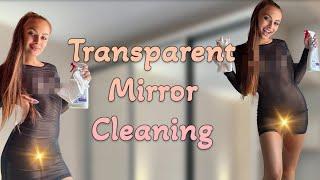 Translucent Clothing Summer Haul 2024 | Transparent Sheer Outfit Try On | How to clean a mirror?