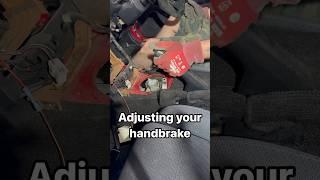 How to: Adjust your handbrake on your Miata #miata #mx5 #shorts