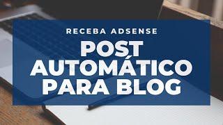 Como ter conteúdo de blog automático com o plugin WordPress