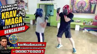 Franklin Joseph Krav Maga (Bengaluru) Self Defense ~ Man Women Combat Sparring Drill A102 #KravMaga