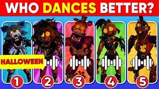 Guess The Five Nights At Freddy's Characters  By Dance & Song  Halloween Edition  FNAF Quiz 2024