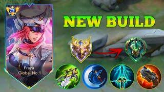 FREYA NEW META BUILD IS HERE!!! ( AGGRESSIVE GAMEPLAY ) FREYA BEST BUILD 2024 - MLBB