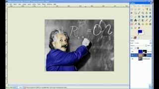 Gimp tutorial how to add color to a black and white image