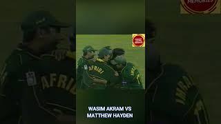 Wasim Akram Classic Inswinger vs Matthew Hayden | Pakistan vs Australia | 2000 | Brisbane | Shorts |