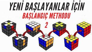 Rubik Küpü Nasıl Çözülür [Yeni Başlayanlar İçin] Zeka Küpü Nasıl Çözülür |Sade Çözüm Yavaş Anlatım 2