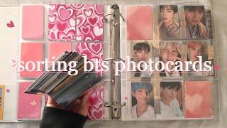 putting away bts photocards 9 