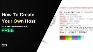 How To Create Your Own Hosting For Free || 64 GB Vps Trick || Free Vps + Free Rdp || [Full Setup]
