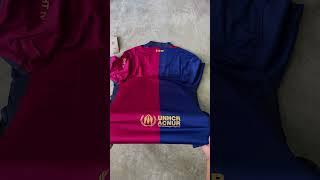 Unboxing: 24/25 Barcelona home jersey #football #soccer