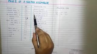 Pass 2 of Two Pass Assembler