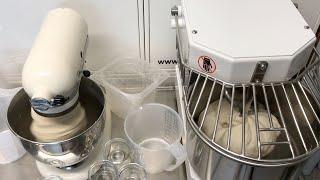 Kitchenaid vs. Maxima MSM 8 - making Pizza dough