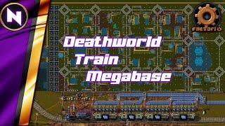 Advanced VANILLA TRAIN SYSTEM by Ruspartisan on Deathworld Megabase | Factorio 1.1 Base Tour