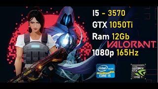 Valorant, intel I5 3570 Nvidia Gtx 1050 Ti - 1080p 165hz benchmark in 2023