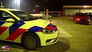 Auto's botsen ter hoogte van tankstation bij Peizerwolde