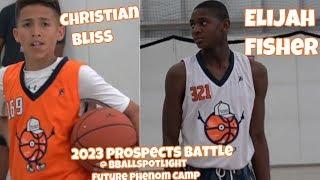 NYC's Christian Bliss Takes On The #1 7th Grader Elijah Fisher  !! - Future Phenom Camp 2017