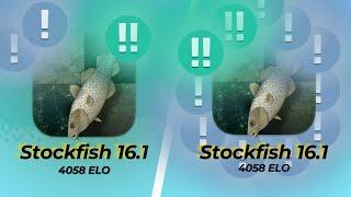 Stockfish 16.1 vs Stockfish 16.1 both with 100ms and Max MultiPV