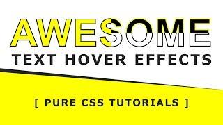 Awesome Text Hover Effects - Fill Text Effect On Hover - Css3 Hover Effect - Pure Html Css Tutorials