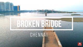 BROKEN BRIDGE  || CHENNAI BROKEN BRIDGE  || ADYAR BROKEN BRIDGE || BROKEN BRIDGE DRONE SHOTS ||