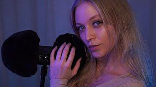 ASMR I'll Scratch Your Little Ears Untill You Sleep *Low Light* (Breathing & Tongue Clicks)