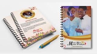 How to Design a Wedding Jotter in CorelDraw 2024 | Wedding Jotter Design