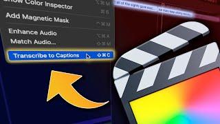FCP 11 Has Built-in Auto-Captions (CONVERT Captions to Titles)