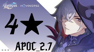 4 Star Only, One more time | Apocalyptic Shadow 2.7 Stage 4 | Honkai: Star Rail