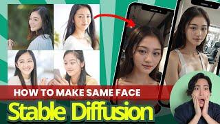 Generate the same face with Stable Diffusion! How to use CntrolNet IP-Adapter-FaceID