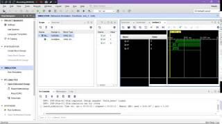 XOR gate implementation with behavioral  simulation VHDL in vivado xilinx