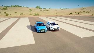 2017 Ford FOCUS RS vs 2016 Honda CIVIC Type R - DRAG RACE! Forza Horizon 3
