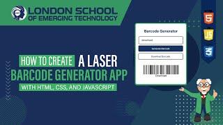 How to Create a Laser Barcode Generator App with HTML, CSS, and JavaScript | #barcode #basicproject