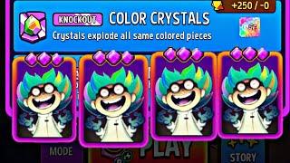 5X knockout color crystals daily mode match masters today gameplay.