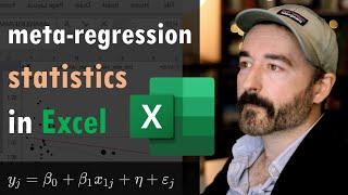 meta-regression in Excel tutorial | Spreadsheet Synthesis