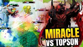 Miracle's vs Topson: A Close Mid-Lane Battle Showdown