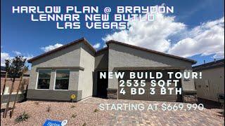 Harlow plan Next Gen suite at Braydon in North West Las Vegas | New build tour Homes for Sale Lennar