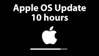 Apple OS Update Screen 10 hours REAL PROGRESS BAR in 4K UHD !