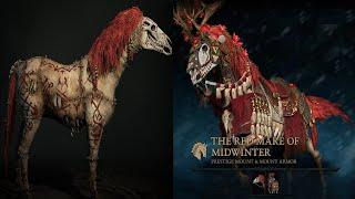 *NEW* Mount and Armor The Red Mare of Midwinter! | Blight is Here! | Diablo 4 Cosmetic Showcase!