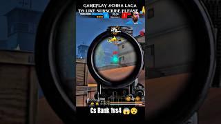 1VS4 Challenge // #freefireindia #csrank #1vs4 #shorts