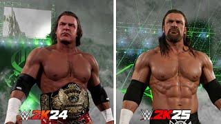 WWE 2K25 vs WWE 2K24 MODS INSANE COMPARISON