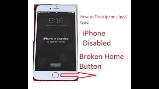 iphone disabled - Restore iphone without home button - Home button not working