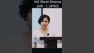 Shruti Sharma upsc topper|| UPSC TOPPER || #motivational #upsc #ias #ips #study