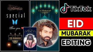 How To Make Eid Mubarak Video With Photo || Eid Mubarak Name Art 2022  || Capcut Editing