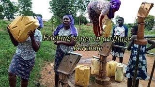 How I Fetch Water In My Village Borehole2025 @simple glady,@grace foundation