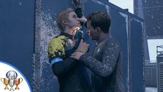 Detroit Become Human - A Glimpse of Jericho Trophy Guide - Connor Connected to Simon